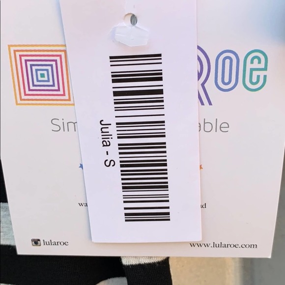 NWT Lularoe Striped Julia Dress Small - Picture 6 of 8